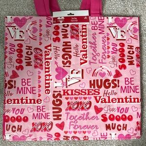 Pink and Red Valentine's Day Tote Bag